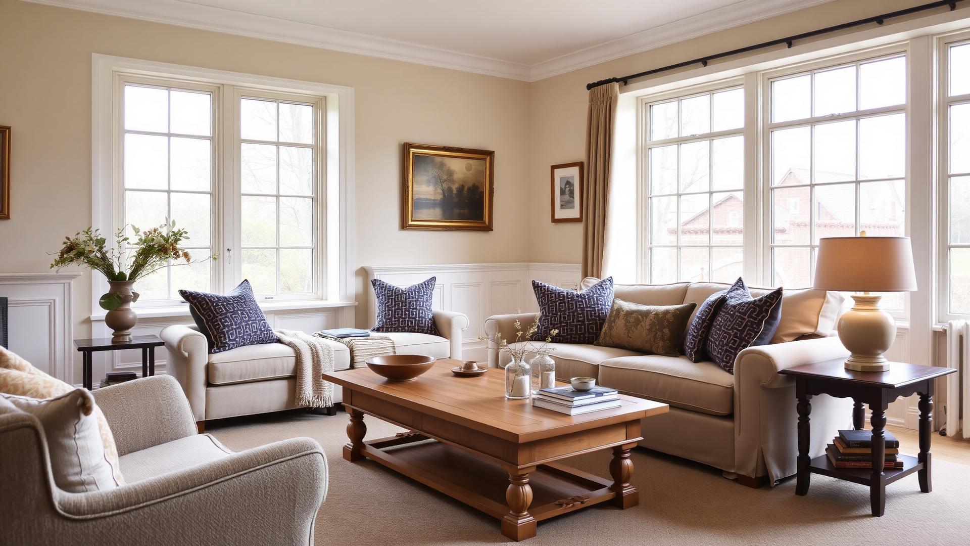 Elegant British living room